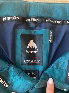 Burton Teal Snow Pants Gor-tex Size M